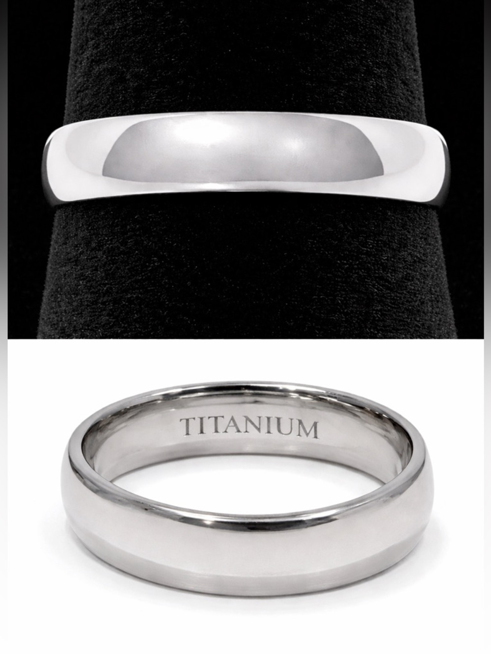 NEW 6mm Titanium Wedding Band Promise Engagement Ring | Unisex | Sz 7